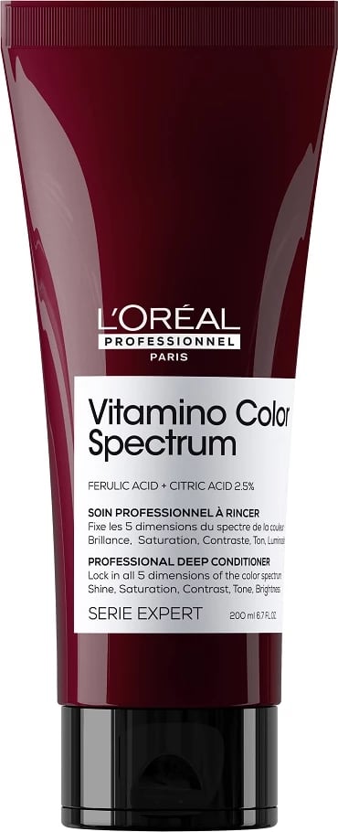 Kondicioner për flokë të ngjyrosura L'Oreal Professionnel Serie Expert Vitamino Color Spectrum për femra, 200ml