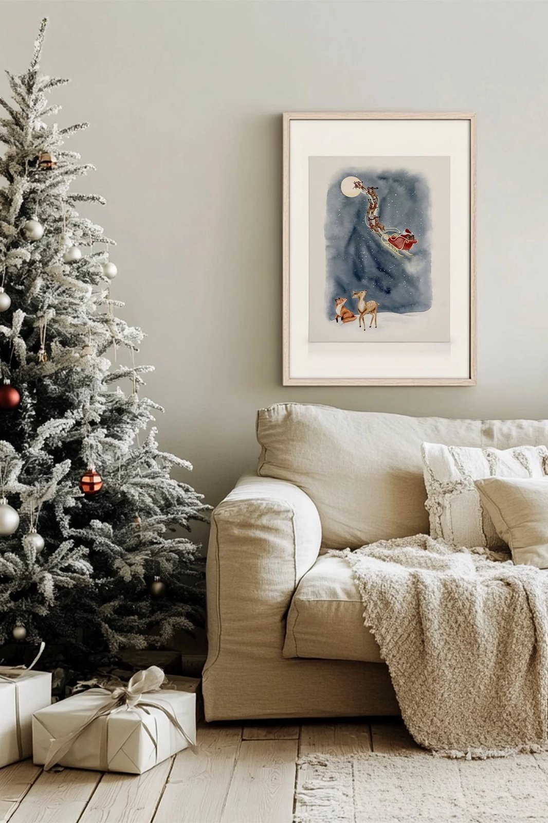 Pikturë dekorative me kornizë, shumëngjyrëshe, Wallity, Nwyearsngmdl105, 33x48cm