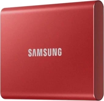 SSD portabël Samsung T7, 2TB, USB 3.2, i kuq