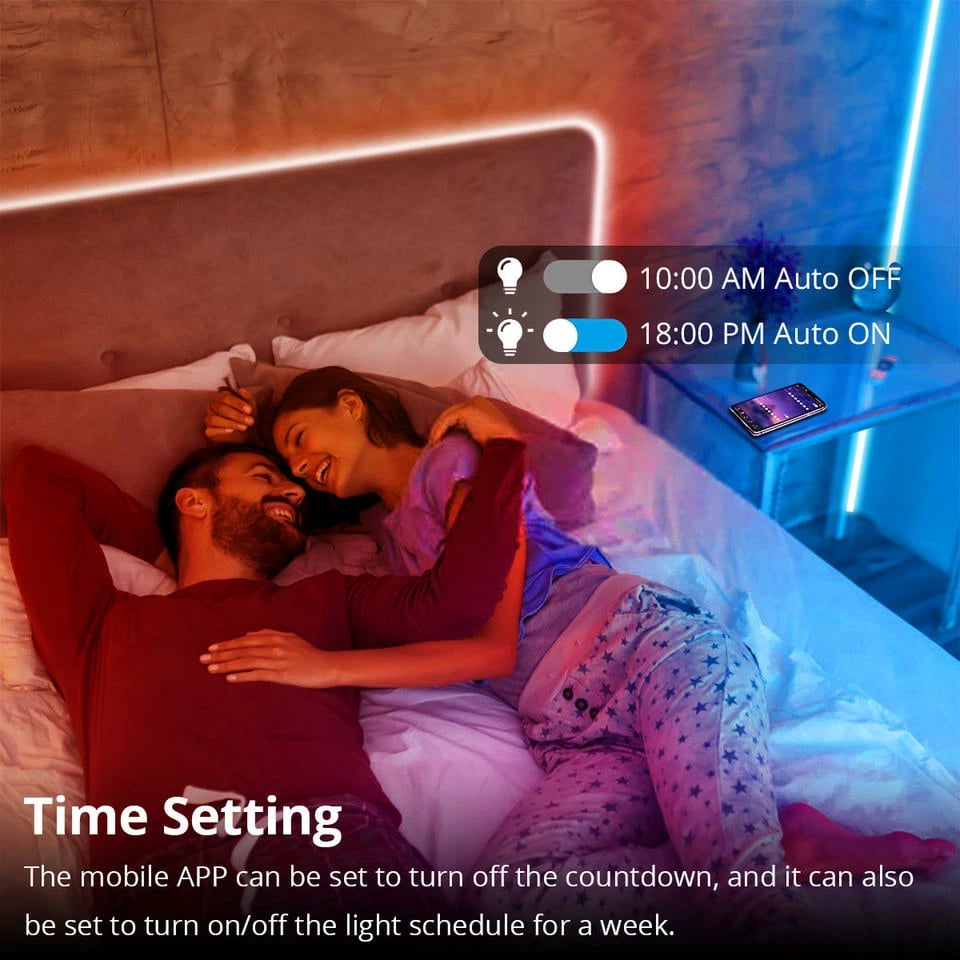 Drita LED Tech Time Smart Life Wi-Fi RGB Color Neon LED Strip Light ( 5M 300LED IP65 )