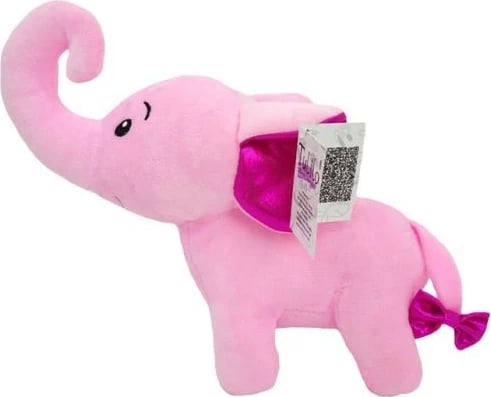 Lodër pelushi elefant TULILO Ignaś 19 cm, rozë