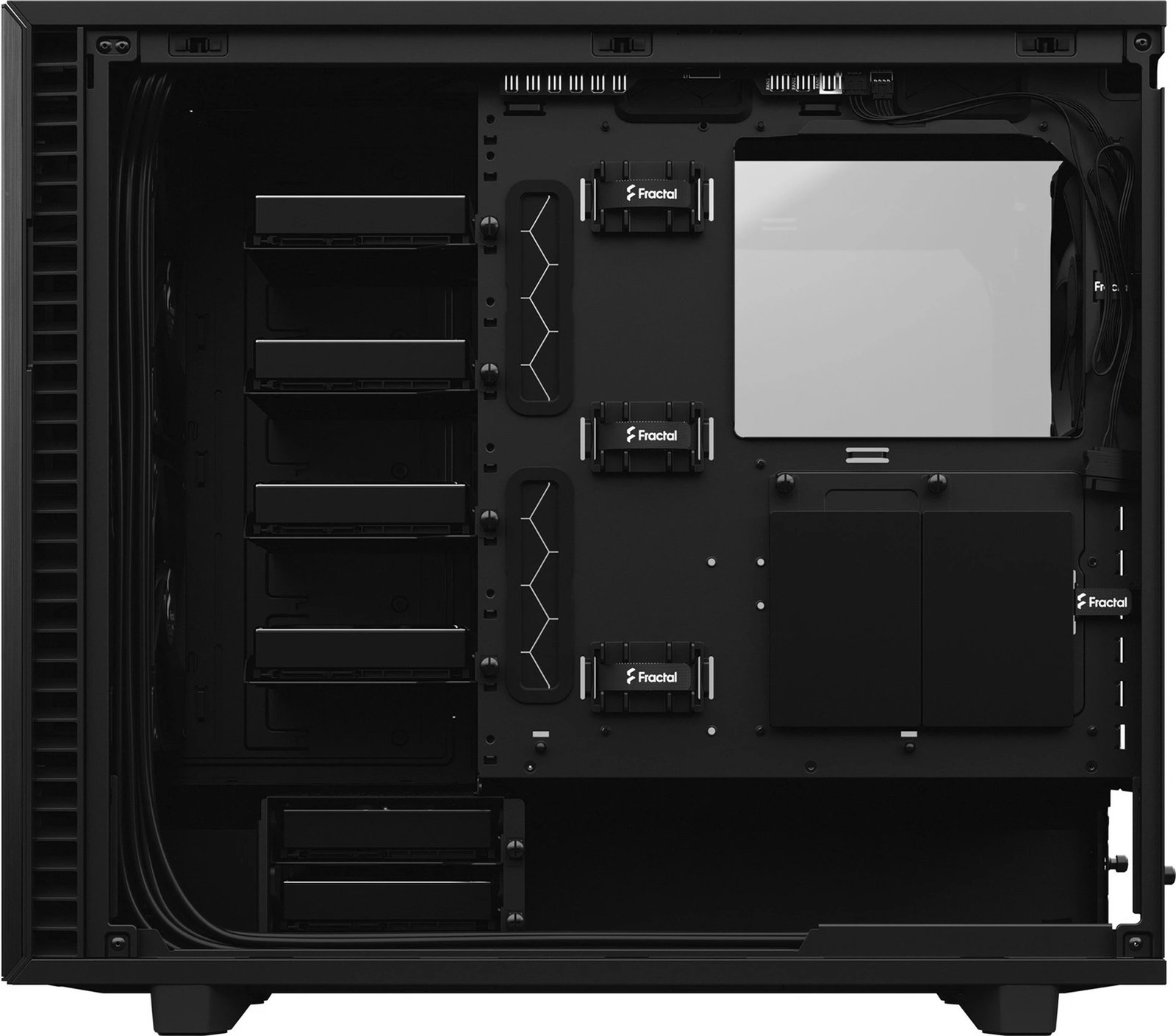 Kasë Fractal Design Define 7, Midi Tower, ATX, EATX, micro ATX, Micro-ITX, e zezë Kasë Fractal Design Define 7, Midi Tower, ATX, EATX, micro ATX, Micro-ITX, e zezë