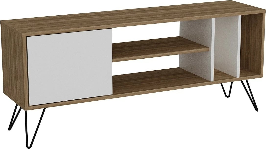 Komodë TV Hanah Home, Mistico (140), ngjyrë arre, e bardhë