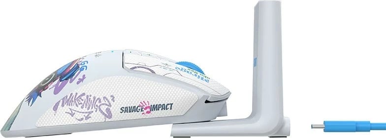 Maus gaming A4Tech Bloody R73 ULTRA DUO Nyx Mirage, pa tela, RGB, i bardhë