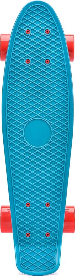 Skateboard plastik Meteor unisex, kaltër