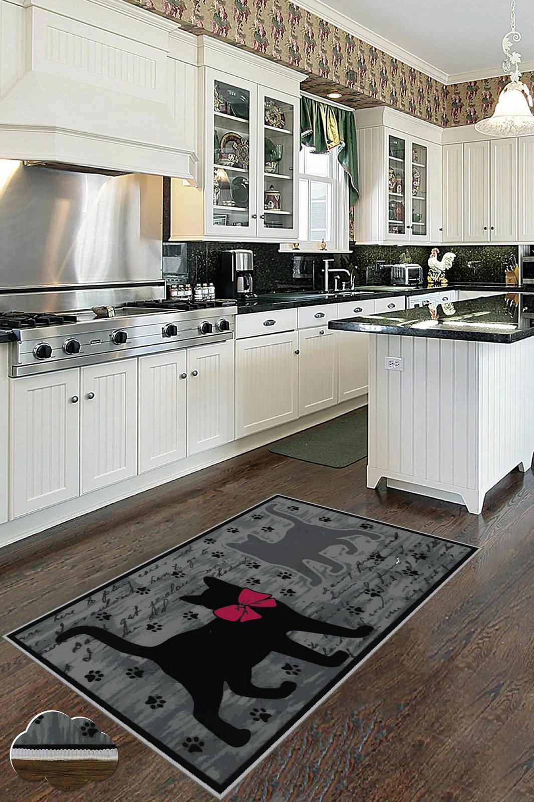 Qilim multikolor, dizajn me mace, 60x100cm, Wookece172