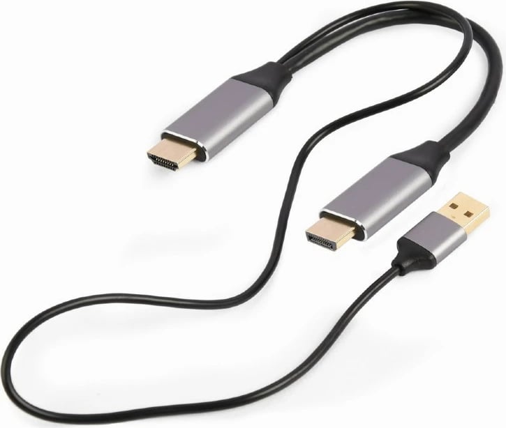 Adapter HDMI në DisplayPort Gembird A-HDMIM-DPM-01, 4K 60Hz, i zi