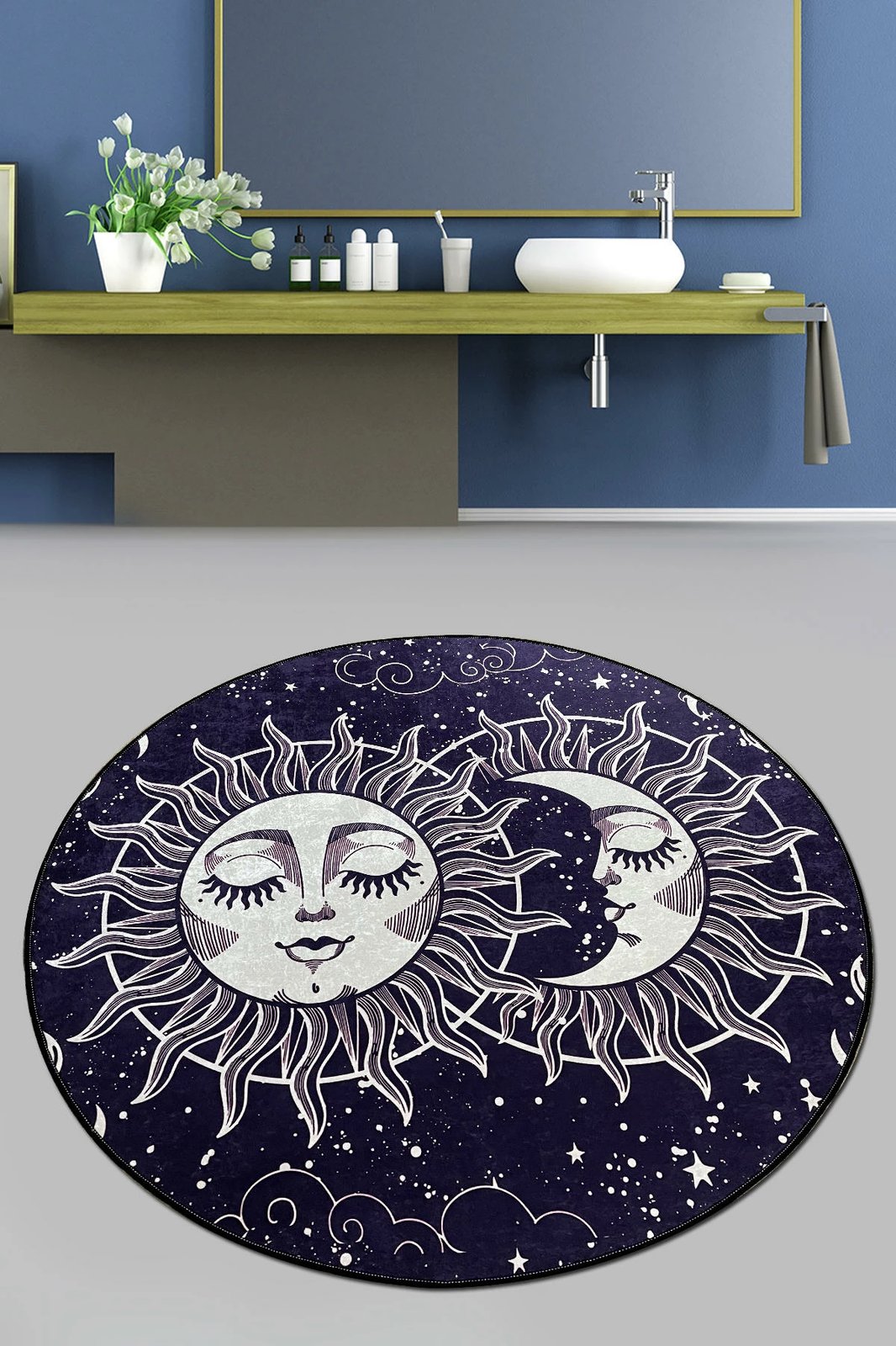 Tapet banje Mijölnir, Aten Djt, shumëngjyrësh, 80 cm