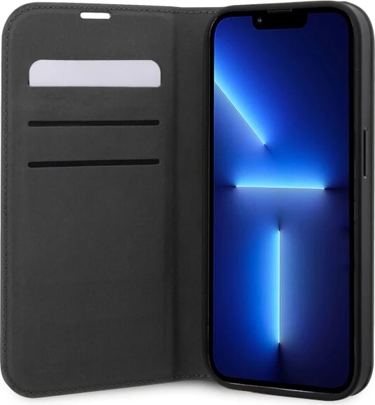 Mbështjellës Karl Lagerfeld Saffiano Karl & Choupette për iPhone 14 Pro 6.1", argjendtë