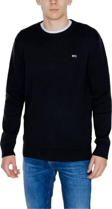 Xhemper Tommy Hilfiger Jeans, për meshkuj, i zi