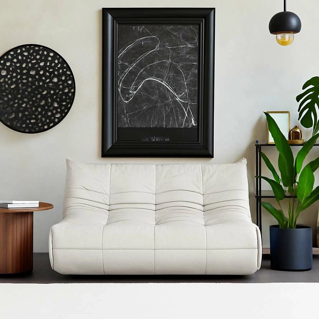 Divan dy ulëshe, Atelier del Sofa, Bocek, ngjyrë e bardhë