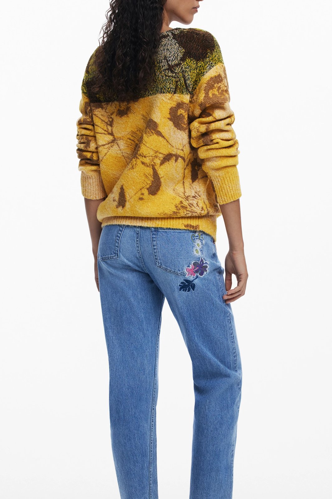 Xhemper femra Desigual Adak, e verdhë