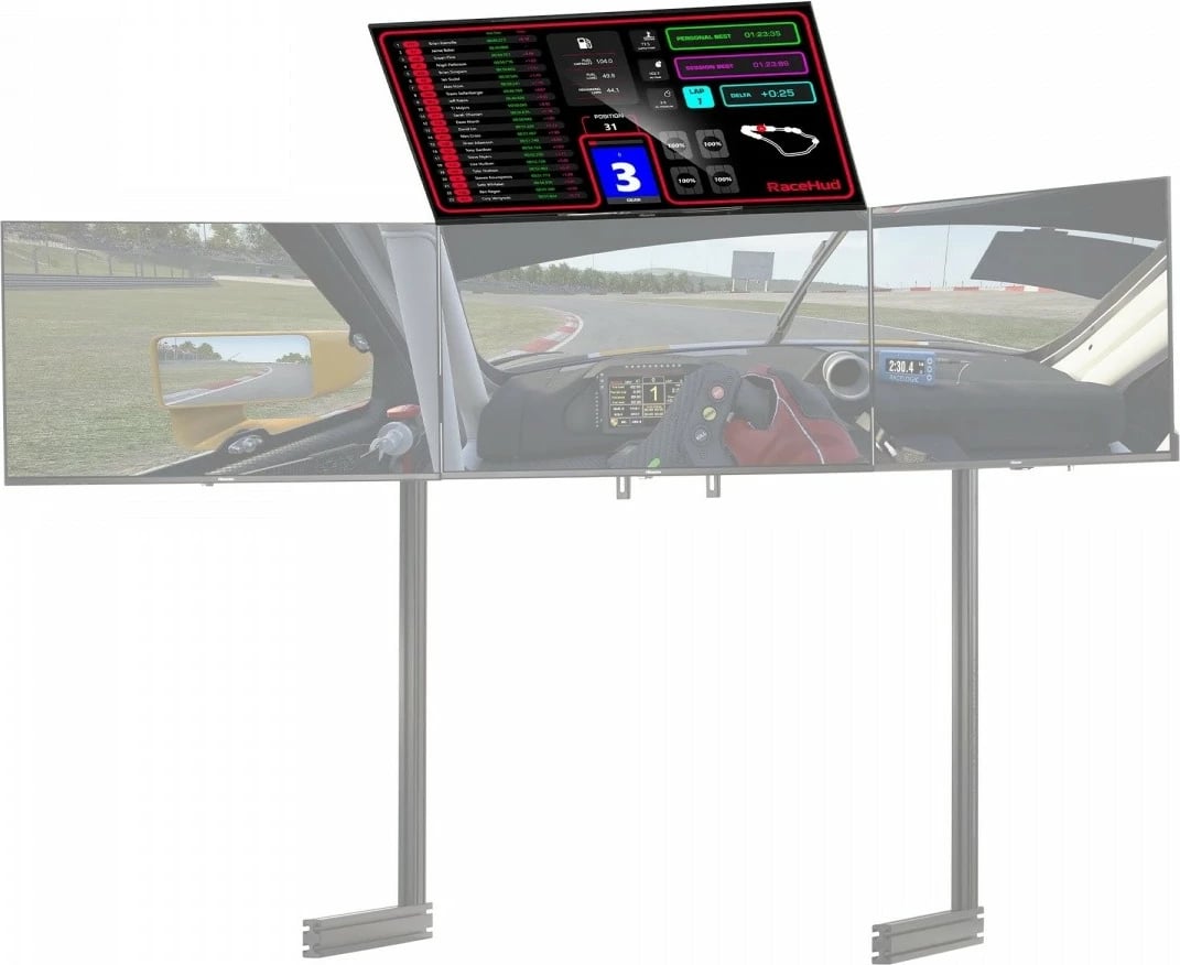 Mbajtëse shtesë për monitor Next Level Racing NLR-E038, për monitorin e 4-të, e zezë