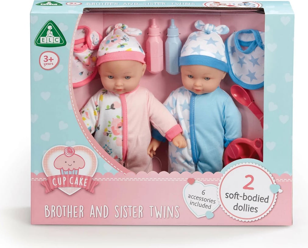Cupcake Brother and Sister Twin Dolls
