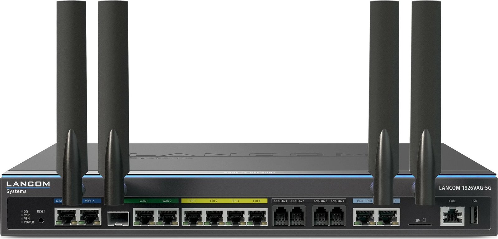 Router LANCOM 1926VAG-5G, 5G/LTE, 6 porta LAN, VPN, metal, i zi