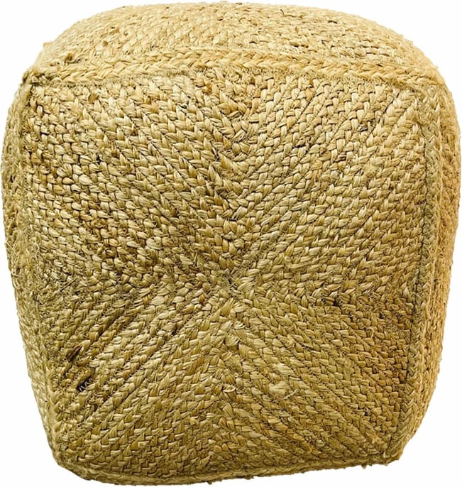 Pouf Jutta, ngjyrë natyrale, 40x40x40