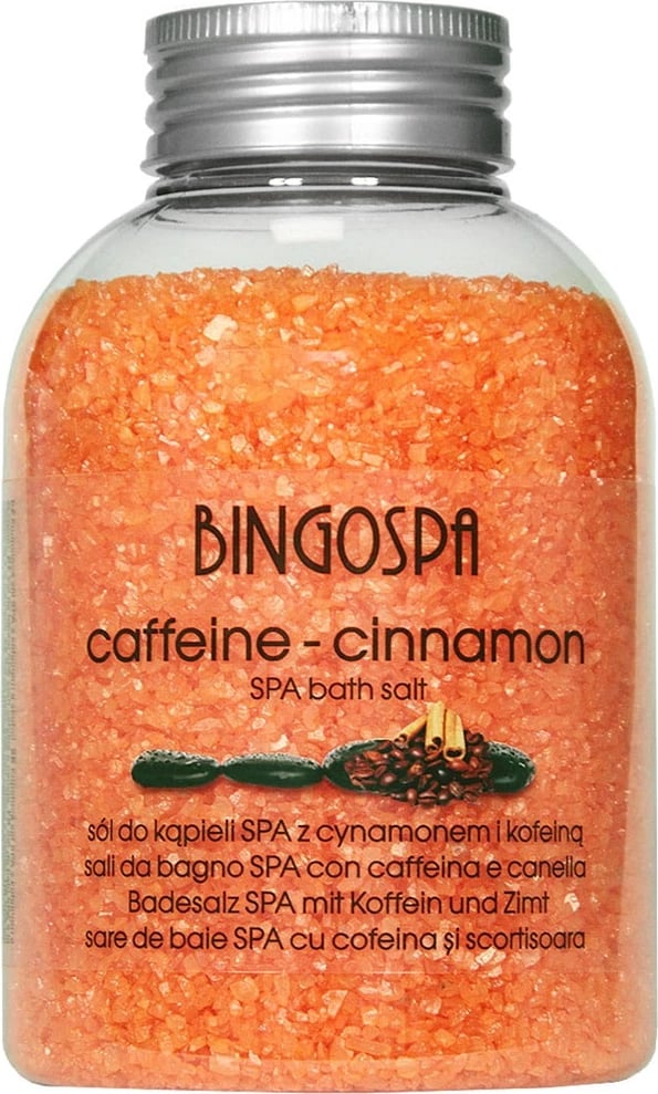 Kripë për banjë për femra BingoSpa Kafe dhe Kanellë 600g