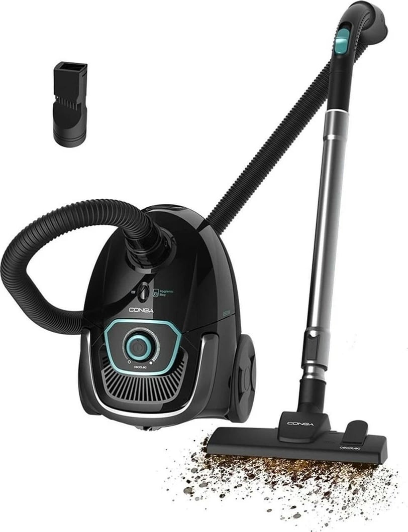 Fshesë me qese Cecotec Conga Powerbag 2500 Plus, 2L, e zezë