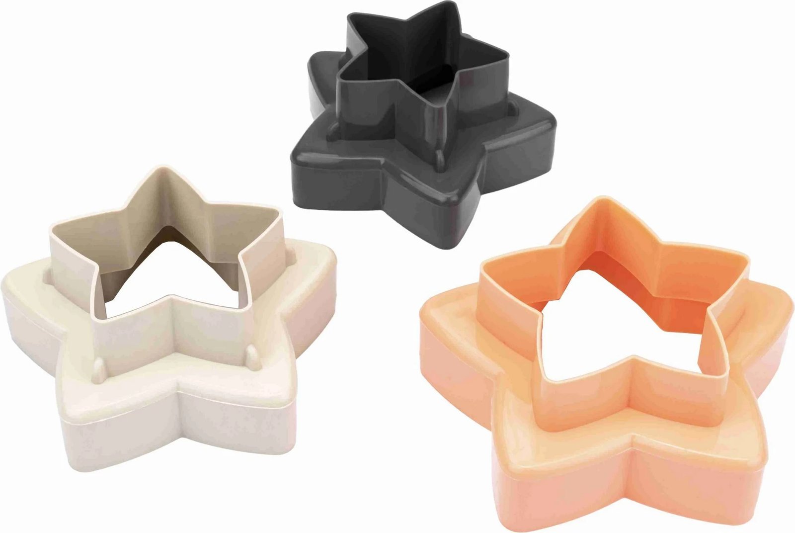 Set kallëpe për biskota, Hermia Concept, PD-3304, 3 copë, anthracite, portokalli, krem