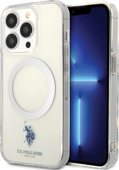 Mbështjellës U.S. Polo Assn. USHMP15LUCIT për iPhone 15 Pro 6.1", MagSafe, Transparent Mbështjellës U.S. Polo Assn. USHMP15LUCIT për iPhone 15 Pro 6.1", MagSafe, Transparent