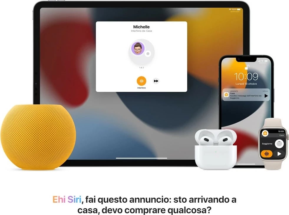 HomePod mini Apple MJ2D3SM/A portokalli