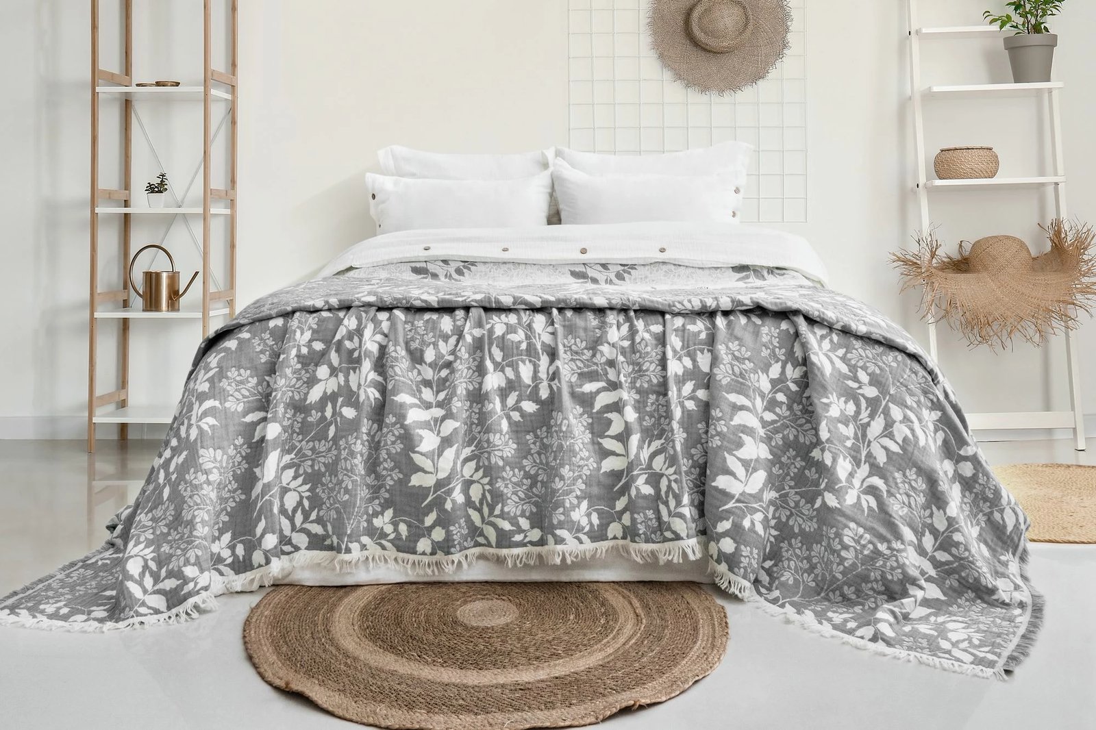 Set mbulesë dysheku dopio L'essentiel, Amore, ngjyrë gri