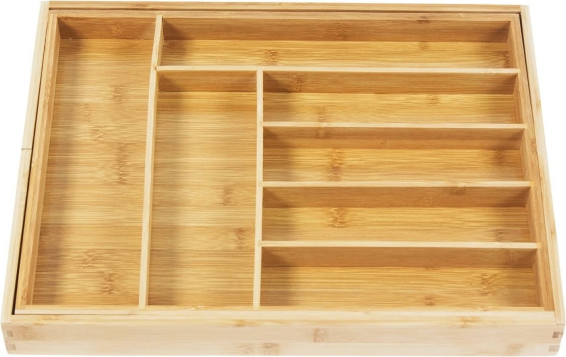 Organizues sirtari bambu GreenBlue GB379, i zgjerueshëm, 9 ndarje, ngjyrë druri