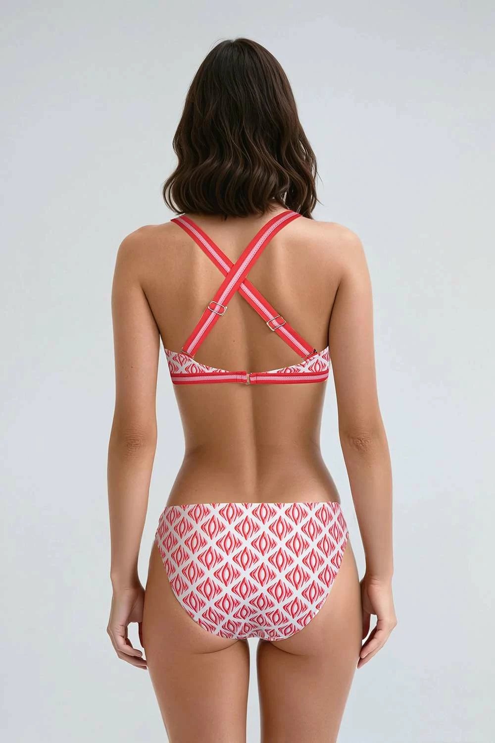 Set bikini (2 pjesë), Jumeon, e kuqe