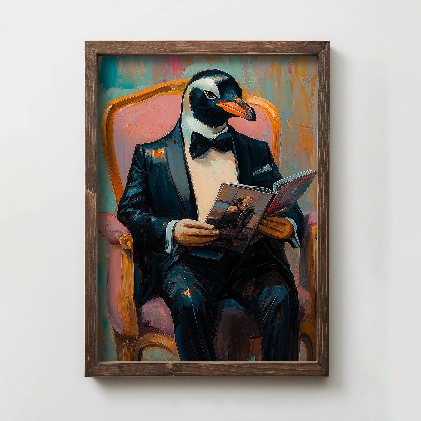 Pikturë dekorative me kornizë MDF, Wallity, TUN066-XL, shumëngjyrëshe, 50x70x3.5cm