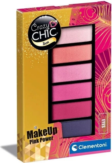 Paletë grimi Clementoni Crazy CHIC Makeup Palette Pink Power, 6 nuanca, shumëngjyrëshe