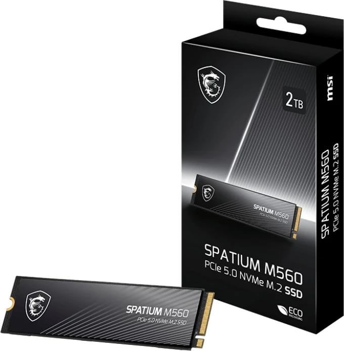 SSD MSI Spatium M560, 1TB, M.2, PCI Express 5.0, 3D NAND