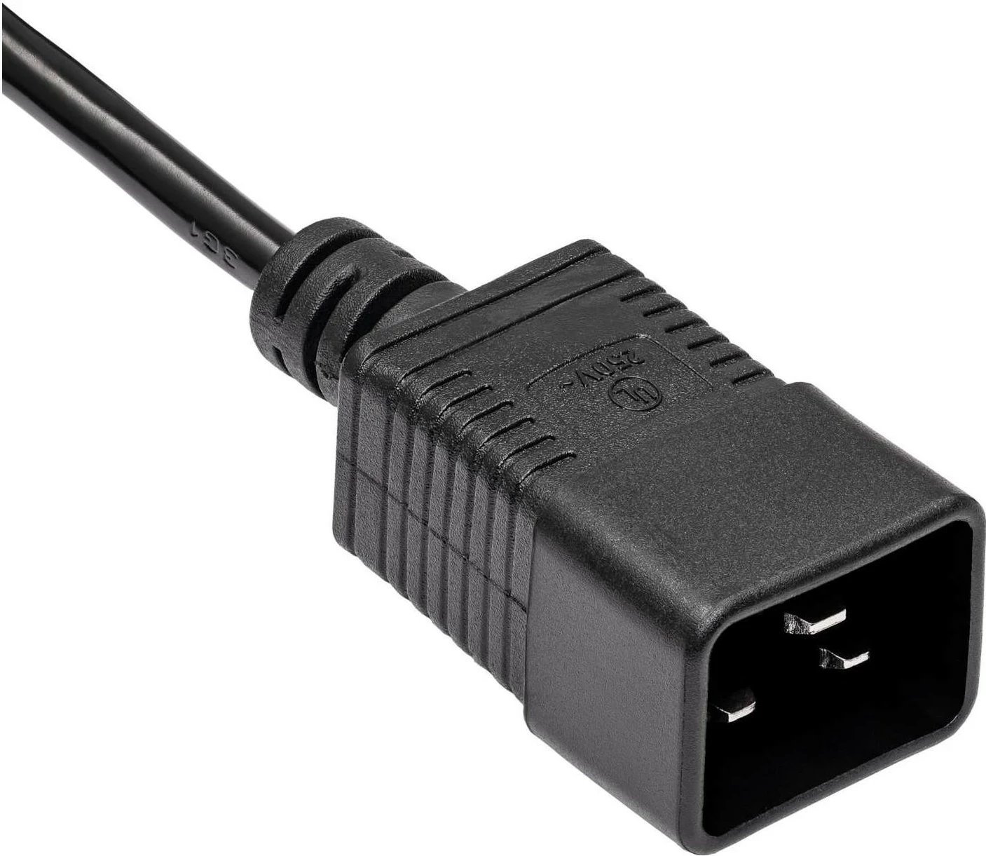 Kabllo rryme Akyga AK-UP-03, IEC C19/C20, 1.8m, e zezë