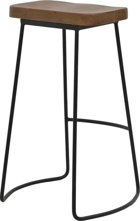 Karrige për bar Lamul dru bliri, ngjyrë arre-e zezë, 48x42x71cm