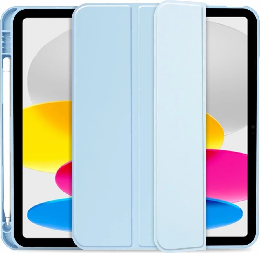 Mbështjellës Tech-Protect SC Pen për iPad 10.9" (2022), silikon, kaltër e çelët