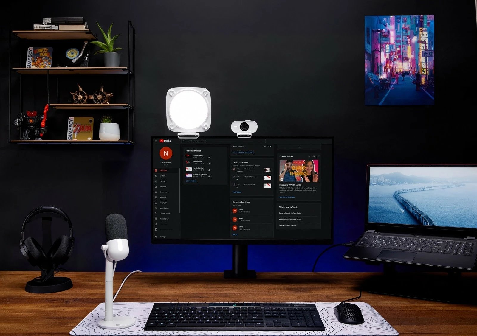 Panel LED Elgato Key Light Neo, për tavolinë, i bardhë