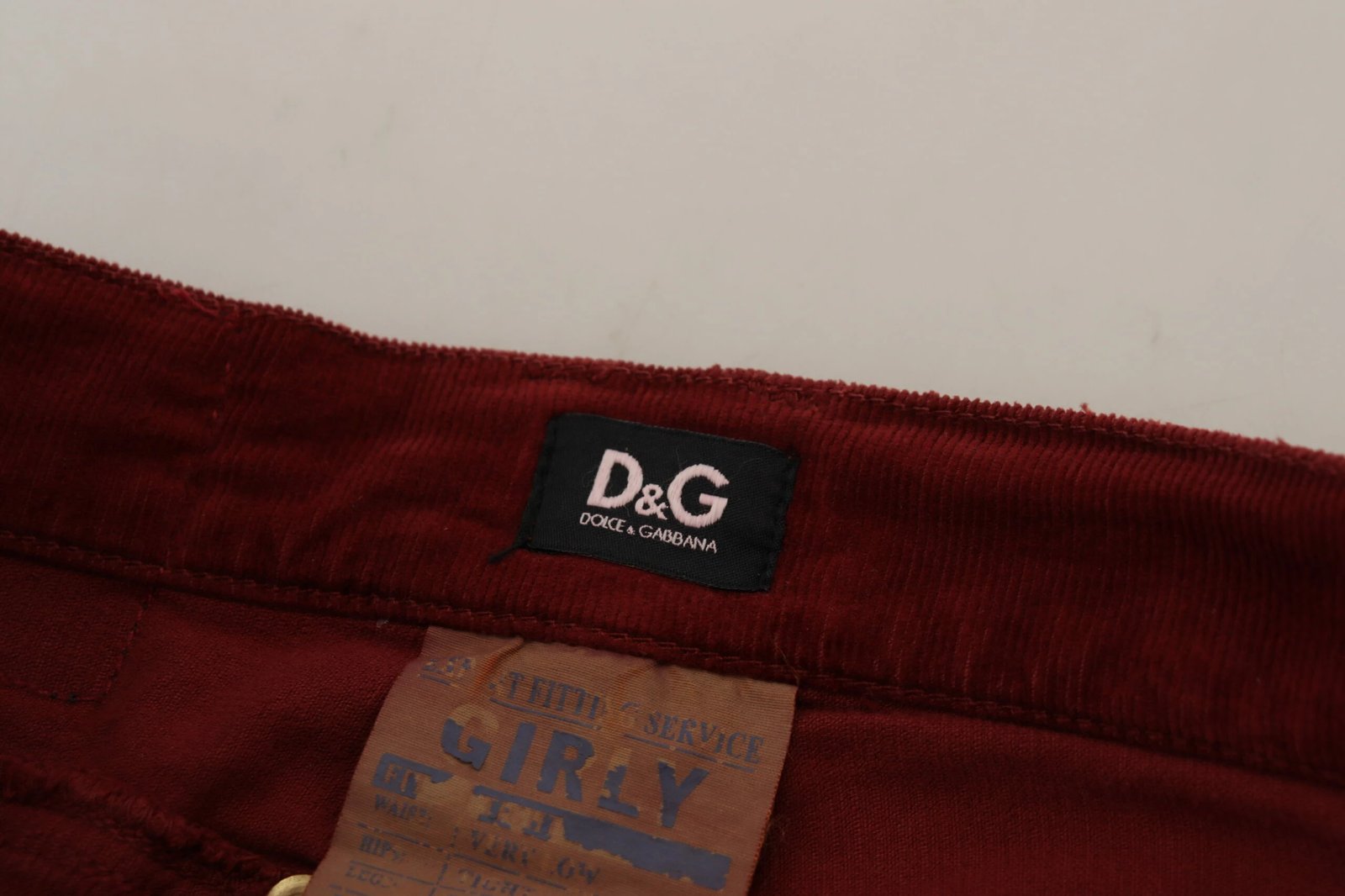 Pantallona për femra Dolce & Gabbana, të kuqe 