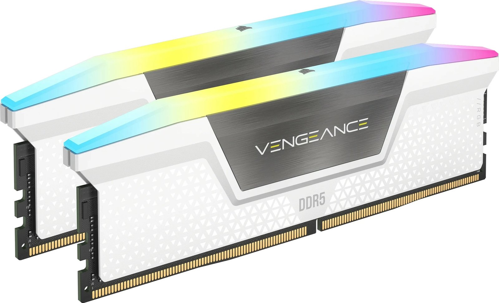 RAM Memorje Corsair Vengeance RGB 32GB (2x16GB) DDR5 6000MHz CL30 bardhë RAM Memorje Corsair Vengeance RGB 32GB (2x16GB) DDR5 6000MHz CL30 bardhë