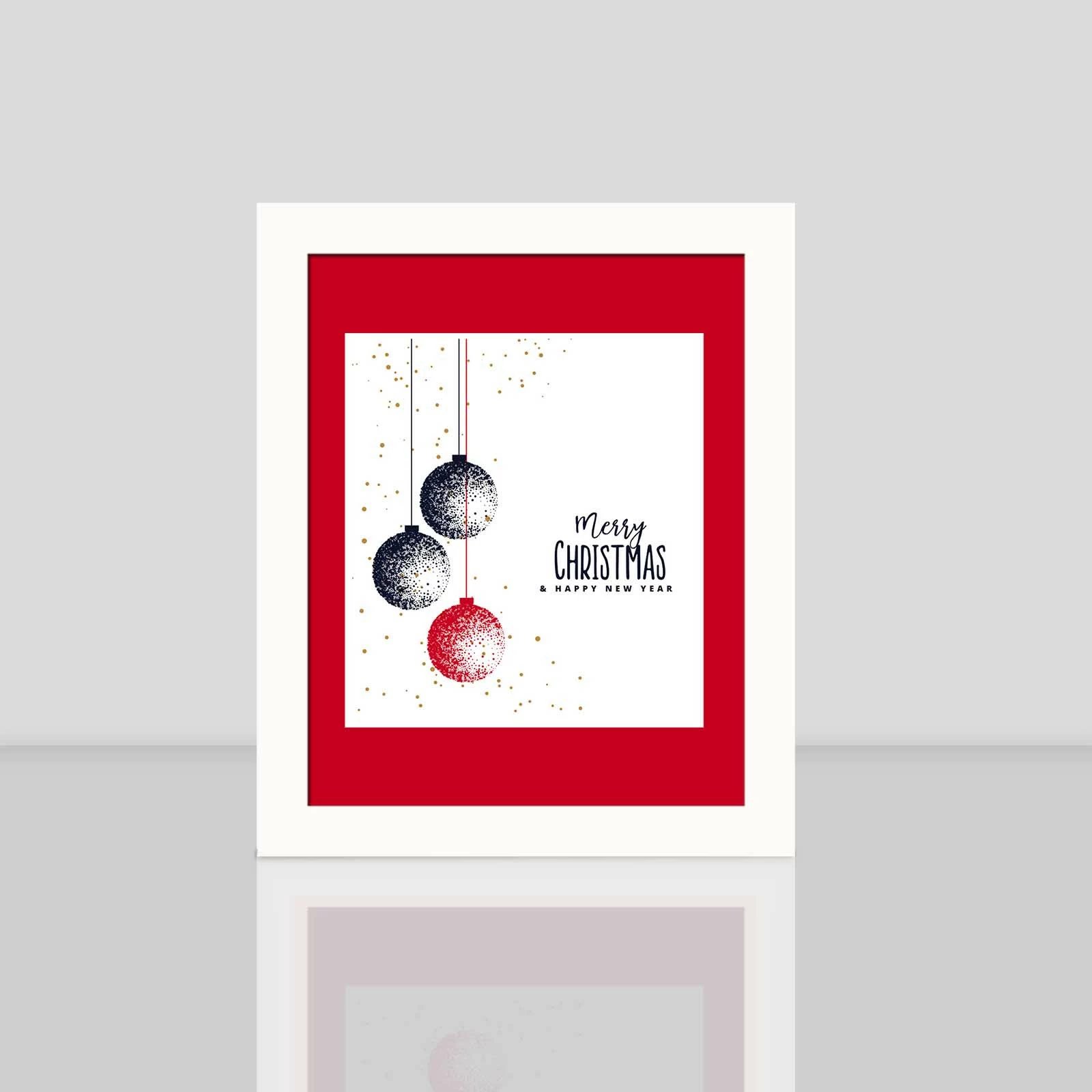 Pikturë dekorative me kornizë MDF, shumëngjyrëshe, Wallity, BCTNOEL-003, 23.5x28.5cm