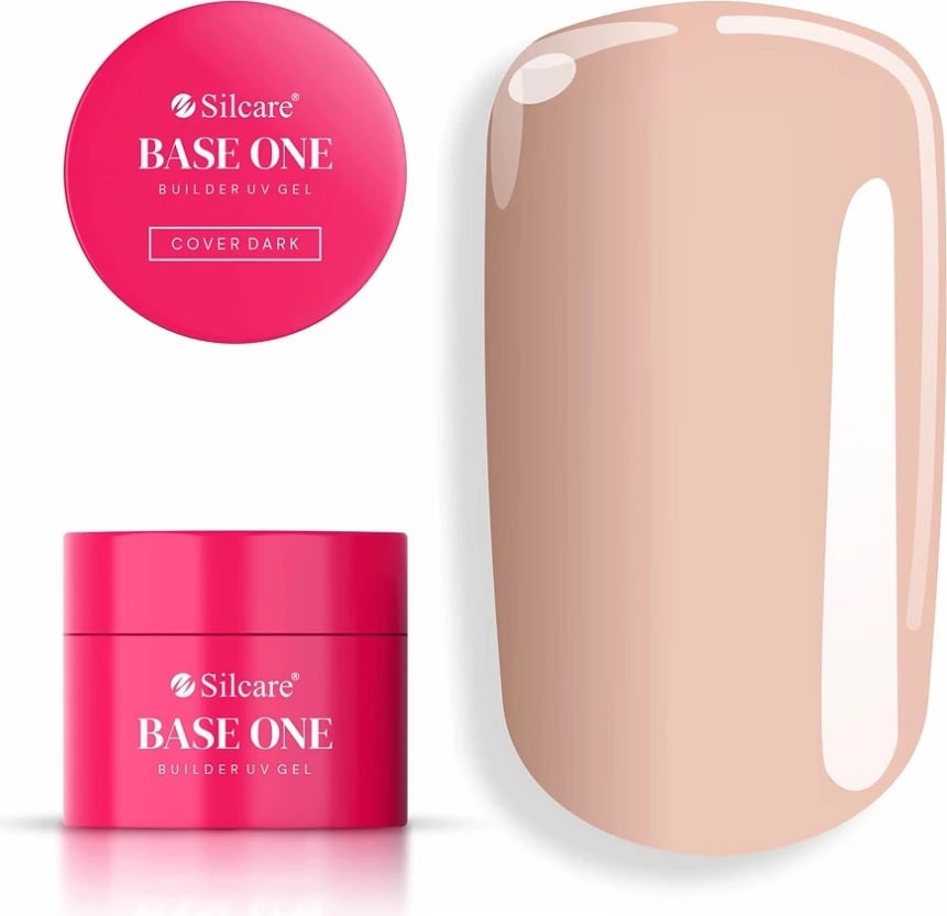 Gel ndërtues për thonj Silcare Base One Cover Dark për femra, 50g