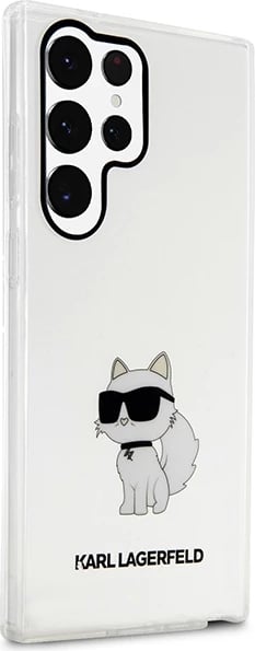Mbështjellës Karl Lagerfeld Choupette për Samsung Galaxy S23 Ultra, Transparent