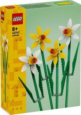 set blloqe, LEGO, Botanicals Display Slim DISPL/BOTXL, paketë ekspozuese me lule (Roses 40460, Sunflowers 40524, Lotus Flowers 40647, Cherry Blossoms 40725, Daffodils 40747)