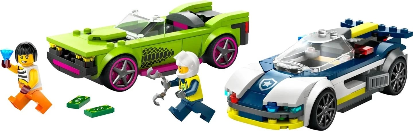 Set LEGO City 60415 Police Car and Muscle Car Chase