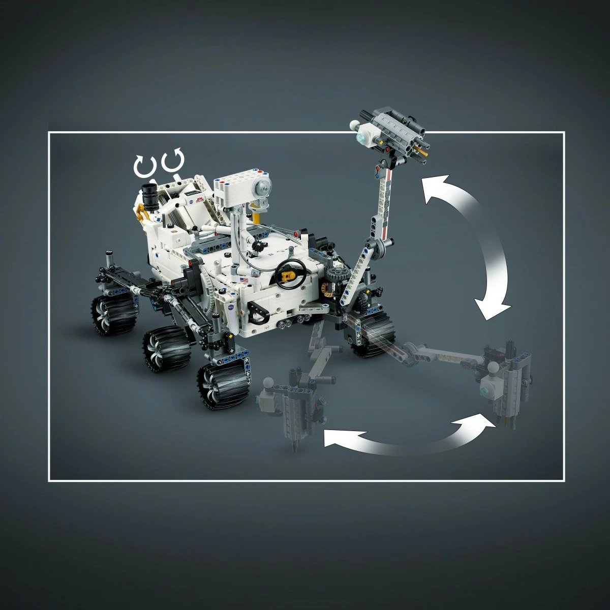 Set ndërtimi LEGO Technic 42158 NASA Mars Rover Perseverance me helikopter Ingenuity, për fëmijë 10+