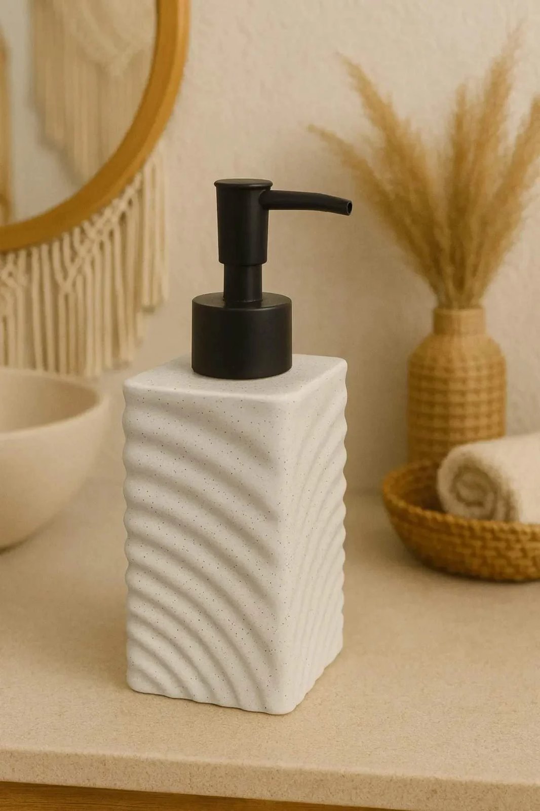 Dozator sapuni prej qeramike, i bardhë, Hermia Concept, MCH0011339