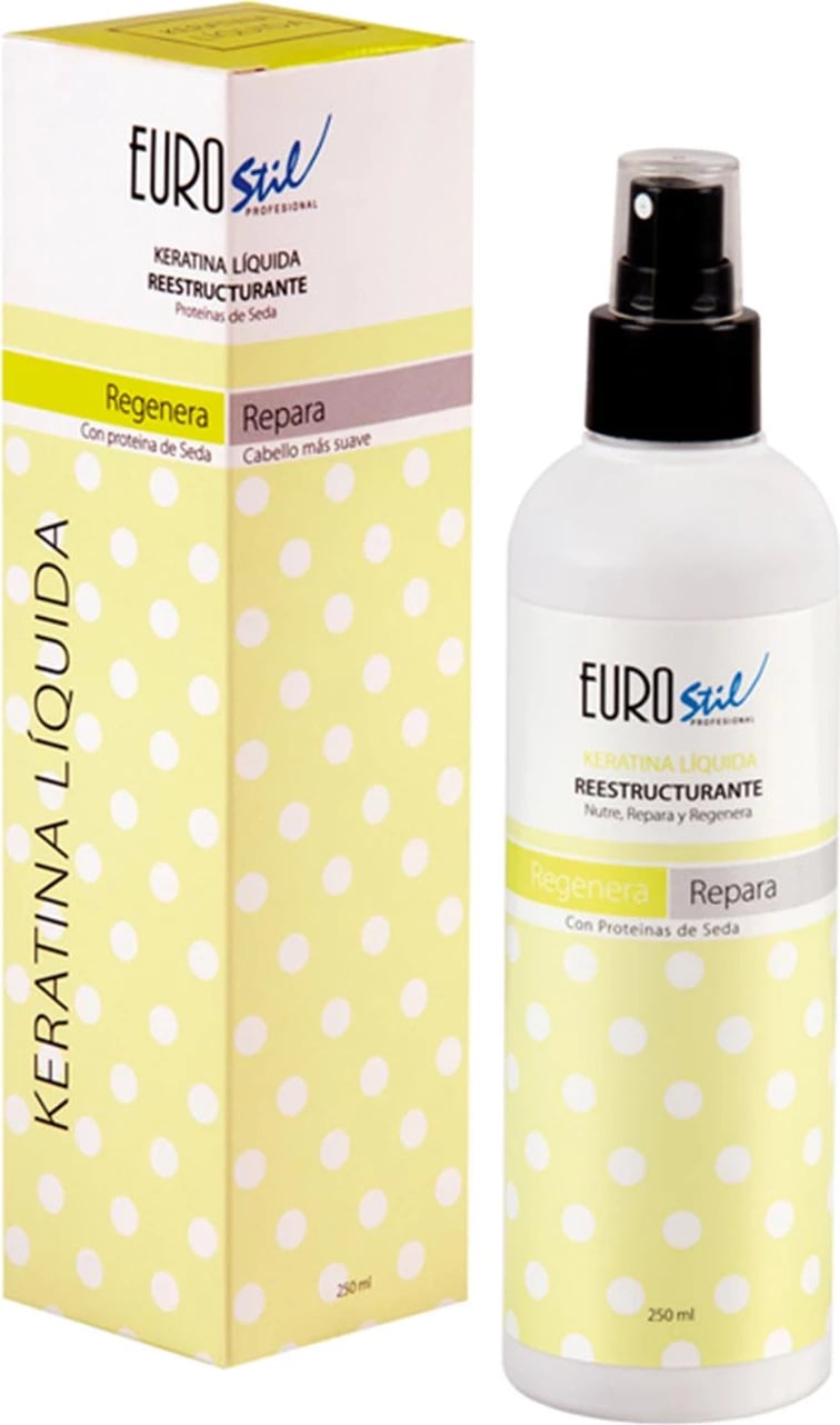 Spray keratine e lëngshme për flokë Eurostil Tassel Keratina Liquida Perfumada 250ml