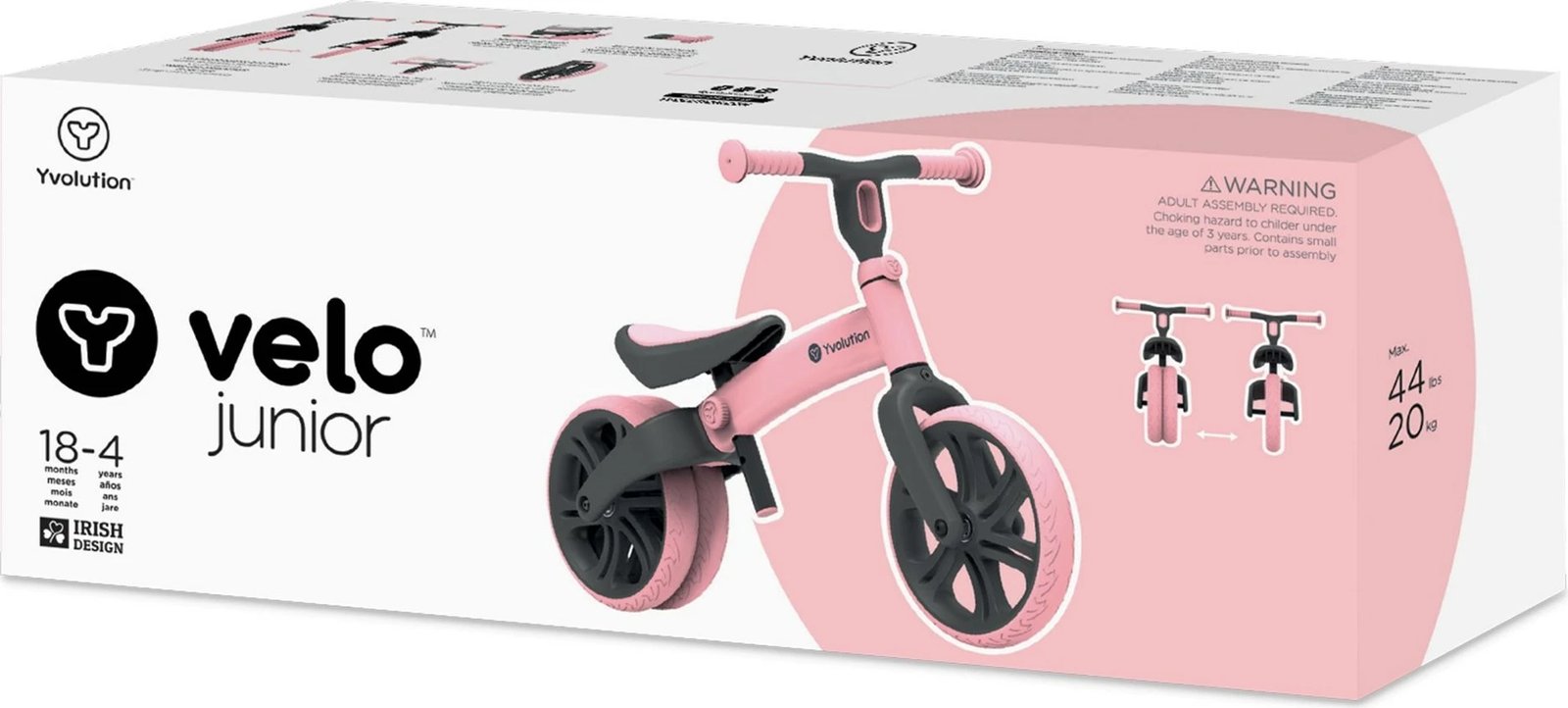 Biçikletë për fëmijë Yvolution Rowerek VELO JUNIOR, rozë