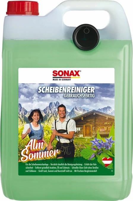 SONAX Ujë për xhama i gatshëm Alm Summer, 5 L