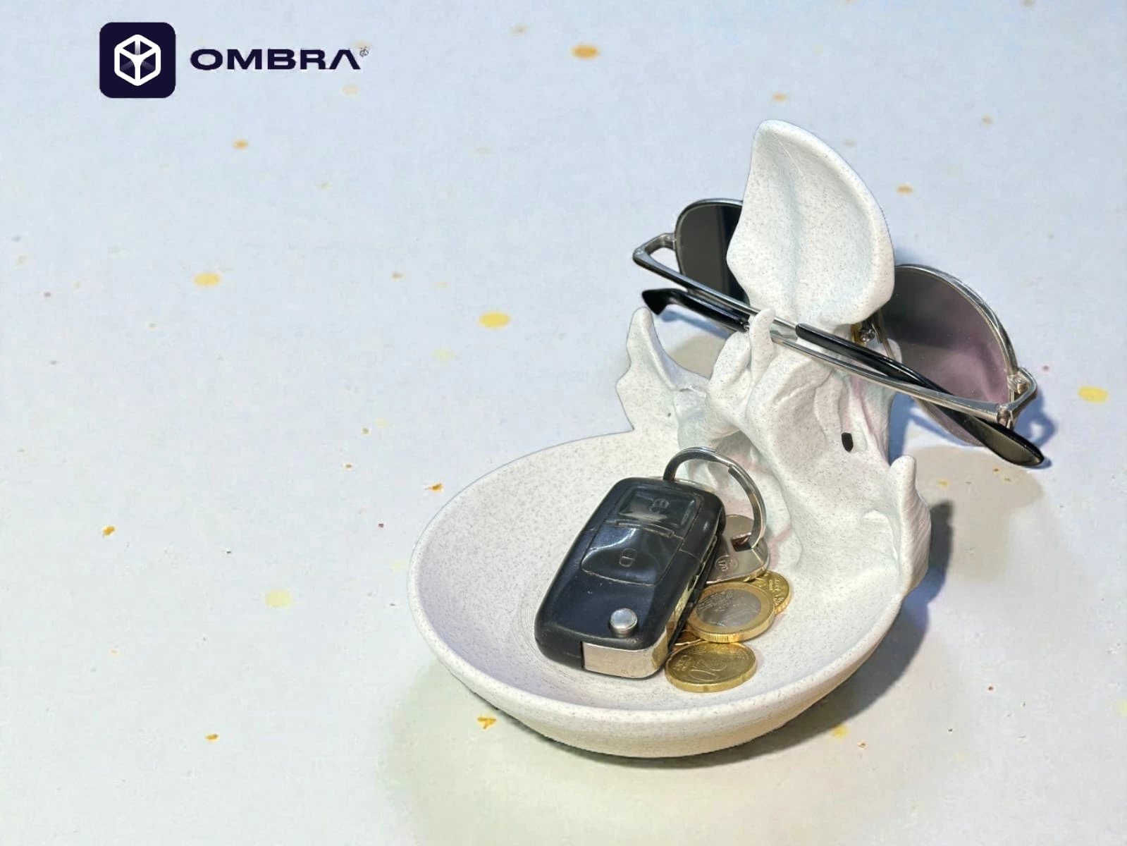 Mbajtëse për Syze në formë Kafke - ngjyre mermeri