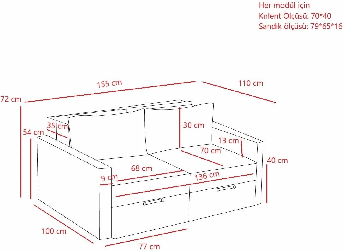 Divan-krevat 2 vende, Atelier del Sofa, Saros, antracit