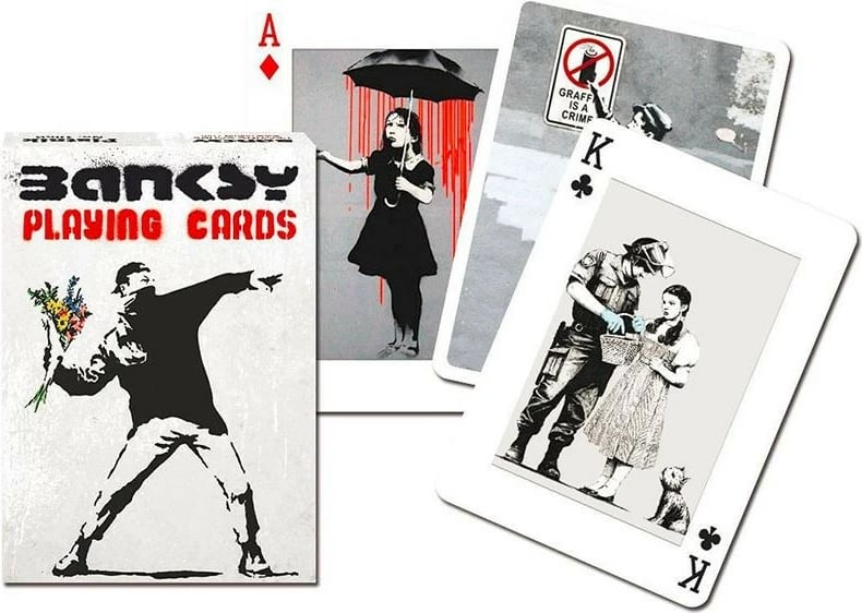 Letra loje Piatnik Banksy, 54 copë, dizajne origjinale